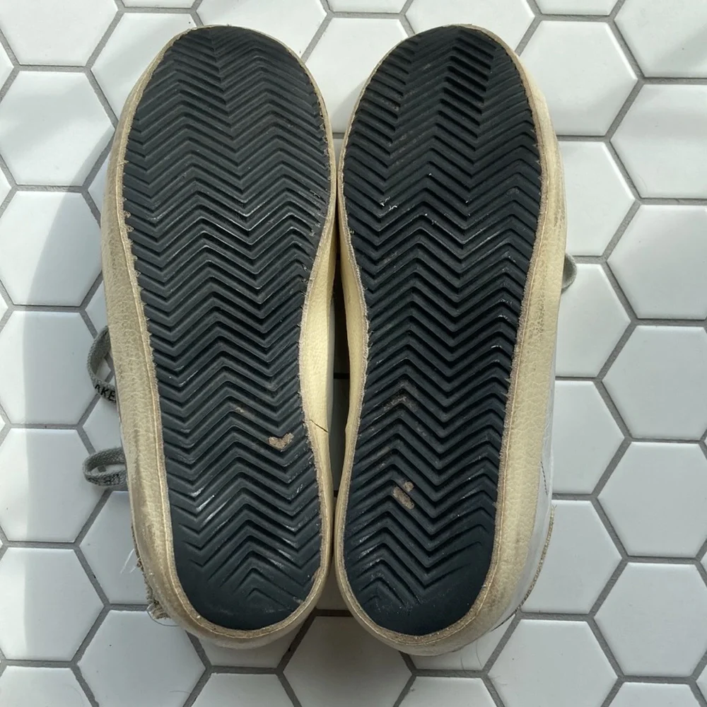 Golden Goose Striped Leather and Suede Sneakers - Picture 2 of 6